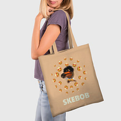 Сумка-шопер Мем скебоб и смайлики, цвет: 3D-принт — фото 2