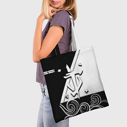 Сумка-шопер Doom стильная геометрия, цвет: 3D-принт — фото 2