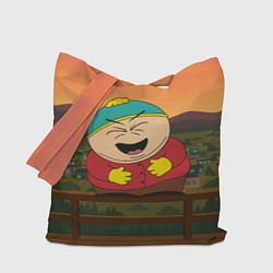 Сумка-шопер Эрик Картман смеется держа живот, цвет: 3D-принт