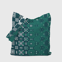 Сумка-шоппер Изумрудные узоры