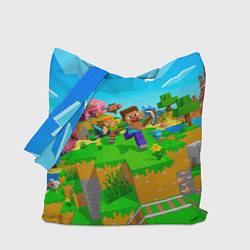 Сумка-шопер Майнкрафт - на встречу приключениям, цвет: 3D-принт