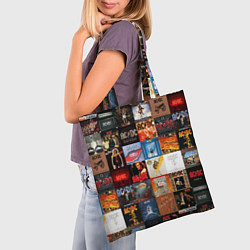 Сумка-шопер AC DC - обложки альбомов и песен, цвет: 3D-принт — фото 2