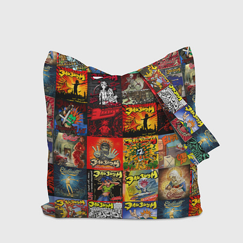 Сумка-шоппер Элизиум - обложки альбомов и песен / 3D-принт – фото 2