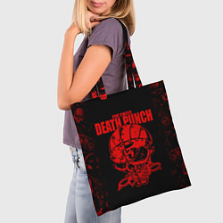 Сумка-шопер Five Finger Death Punc, цвет: 3D-принт — фото 2