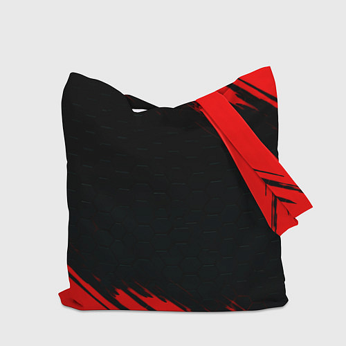 Сумка-шоппер Атлетико Мадрид красные краски / 3D-принт – фото 2