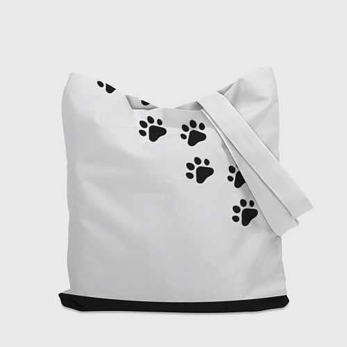 Сумка-шоппер Девушка и кот / 3D-принт – фото 2