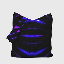 Сумка-шопер Color black neon, цвет: 3D-принт