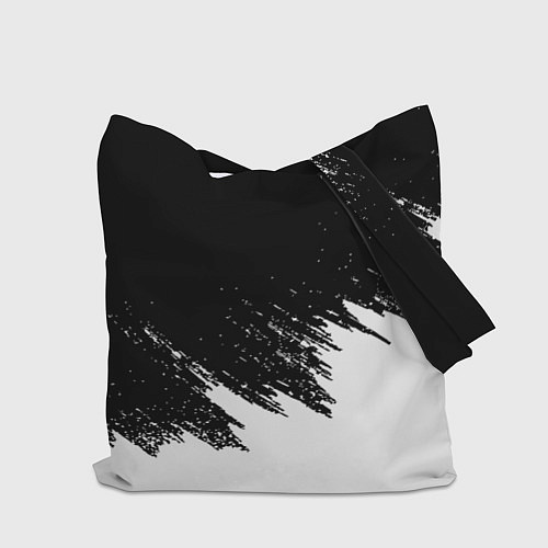 Сумка-шоппер Чели белые краски текстура / 3D-принт – фото 2