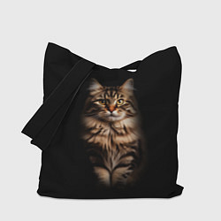 Сумка-шопер Брутальный сибирский кот, цвет: 3D-принт
