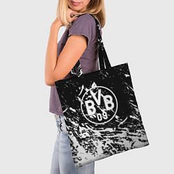 Сумка-шопер Borussia белые краски, цвет: 3D-принт — фото 2