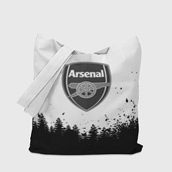 Сумка-шопер Arsenal черный лес, цвет: 3D-принт
