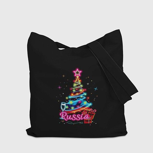 Сумка-шоппер Christmas tree gifts / 3D-принт – фото 2