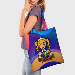 Сумка-шопер Genshin Impact Барбара, цвет: 3D-принт — фото 2