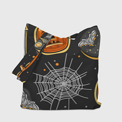 Сумка-шопер Атмосфера хэллоуина, цвет: 3D-принт