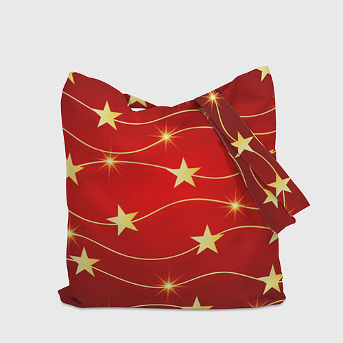 Сумка-шоппер Звёздная гирлянда / 3D-принт – фото 2