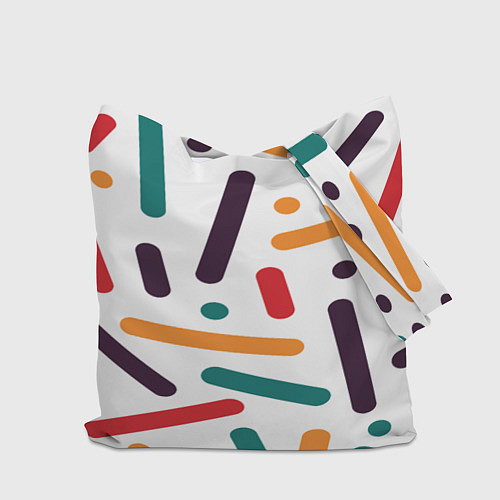 Сумка-шоппер Oval oil / 3D-принт – фото 2