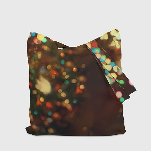 Сумка-шоппер Рыжая новогодняя лошадка / 3D-принт – фото 2