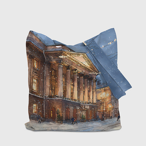 Сумка-шоппер Новогодний Санкт-Петербург / 3D-принт – фото 2