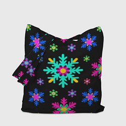Сумка-шоппер Снежинки ретро