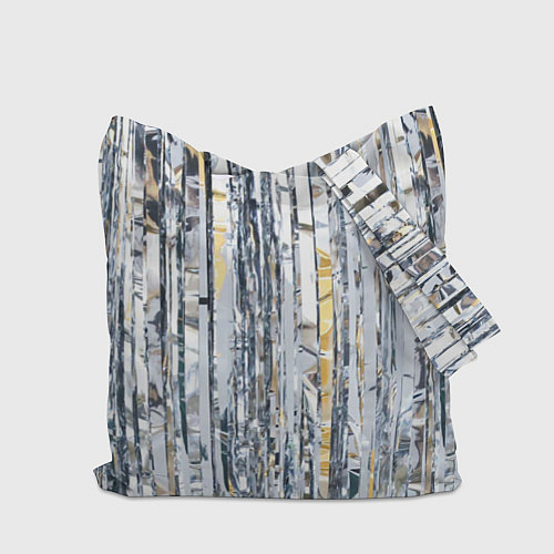 Сумка-шоппер Новогодний дождик / 3D-принт – фото 2