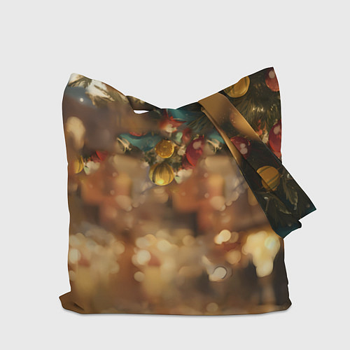 Сумка-шоппер Милая лошадка под елочкой / 3D-принт – фото 2