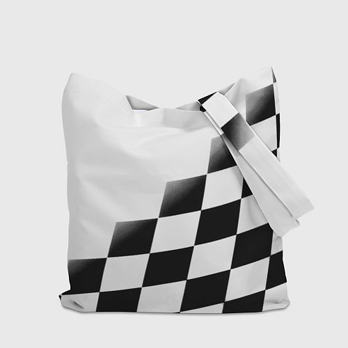 Сумка-шоппер Ювентус клетка краски / 3D-принт – фото 2