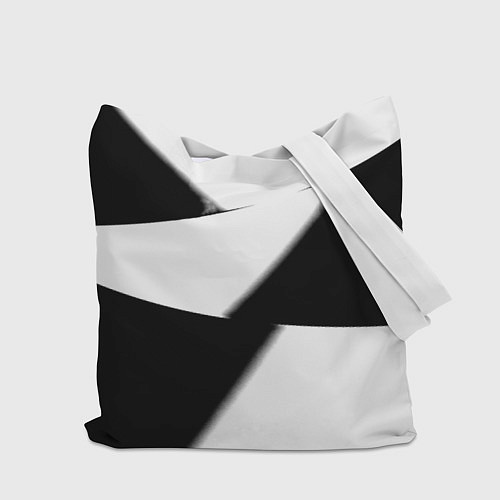 Сумка-шоппер Реал Мадрид геометрия полосы / 3D-принт – фото 2