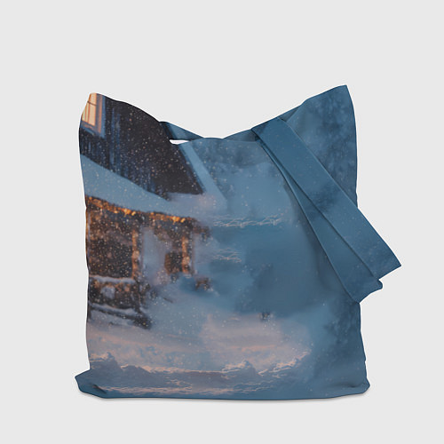 Сумка-шоппер Лошадь у избы / 3D-принт – фото 2