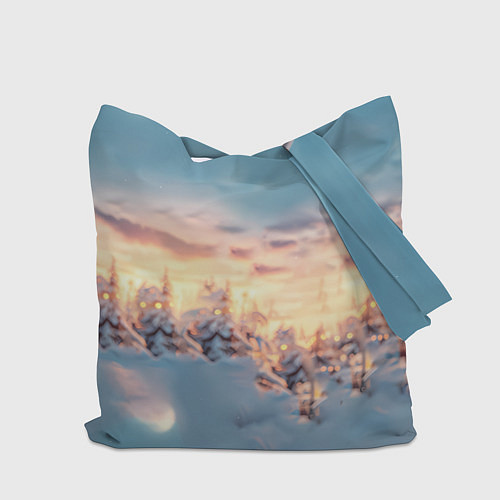 Сумка-шоппер Счастливая новогодняя лошадь / 3D-принт – фото 2