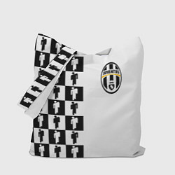 Сумка-шопер Ювентус паттерн люди, цвет: 3D-принт