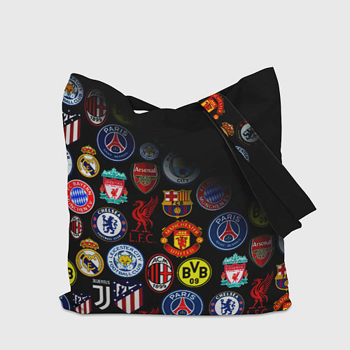 Сумка-шоппер Манчестер логотипы команд / 3D-принт – фото 2