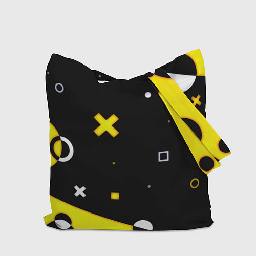 Сумка-шоппер Borussia геометрия текстура / 3D-принт – фото 2