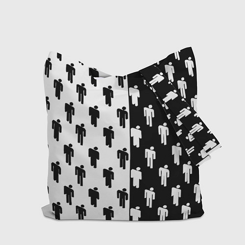 Сумка-шоппер Borussia черно белые люди / 3D-принт – фото 2