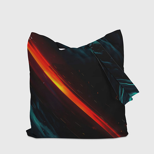 Сумка-шоппер Манчестер Юнайтед абстракция / 3D-принт – фото 2