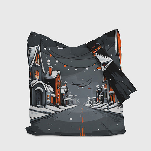 Сумка-шоппер Новогодняя лошадка 2026 год / 3D-принт – фото 2