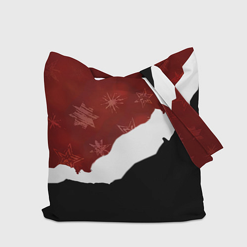 Сумка-шоппер Злой дед мороз красный и черный / 3D-принт – фото 2