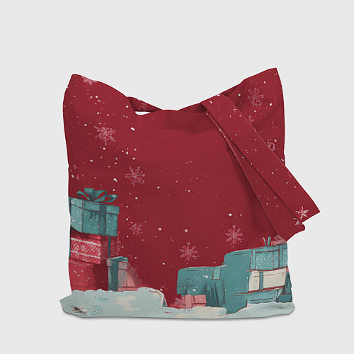 Сумка-шоппер Сфинкс новогодняя кошка / 3D-принт – фото 2
