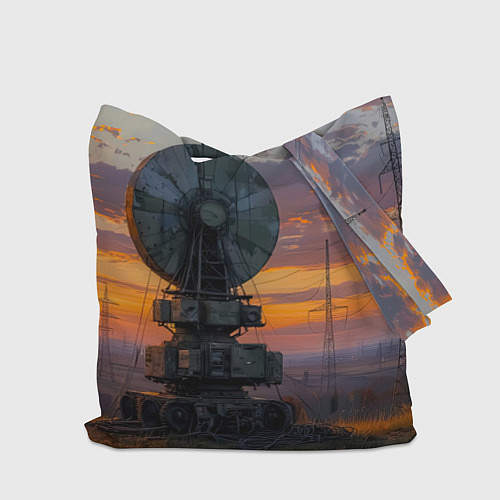 Сумка-шоппер Радиоэфир на закате / 3D-принт – фото 2