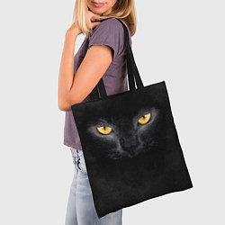 Сумка-шопер Черная кошка, цвет: 3D-принт — фото 2
