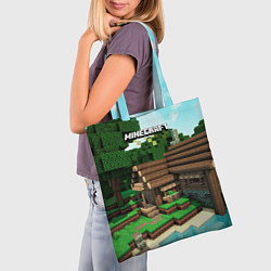 Сумка-шопер Minecraft House, цвет: 3D-принт — фото 2