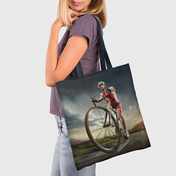 Сумка-шопер Велогонщик, цвет: 3D-принт — фото 2