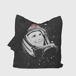 Сумка-шопер Гагарин в космосе, цвет: 3D-принт