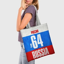 Сумка-шопер Russia: from 64, цвет: 3D-принт — фото 2