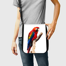 Сумка на плечо Яркий попугай, цвет: 3D-принт — фото 2
