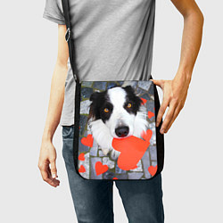 Сумка на плечо Влюбленный щенок, цвет: 3D-принт — фото 2