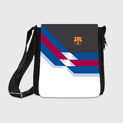 Сумка на плечо Barcelona FC: White style, цвет: 3D-принт