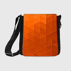 Сумка на плечо Orange abstraction, цвет: 3D-принт