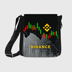 Сумка на плечо BINANCE БИНАНС ГРАФИК, цвет: 3D-принт