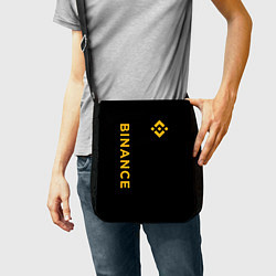 Сумка на плечо БИНАНС ЛОГО КАРБОН BINANCE LOGO, цвет: 3D-принт — фото 2