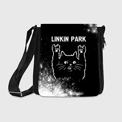 Сумка на плечо Группа Linkin Park и Рок Кот, цвет: 3D-принт